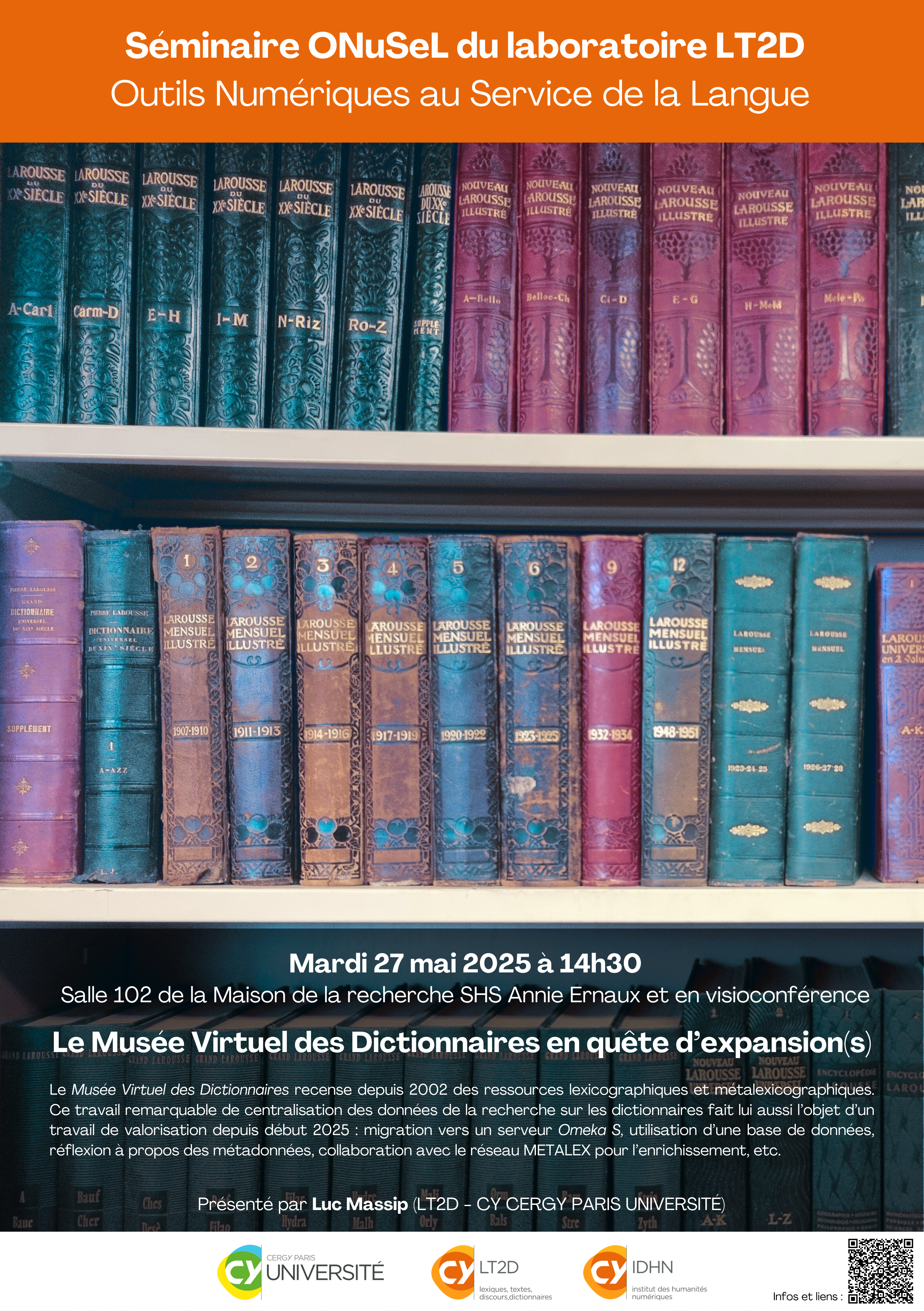 ONuSeL 3 : Le Musée Virtuel des Dictionnaires en quête d'expansion(s)
